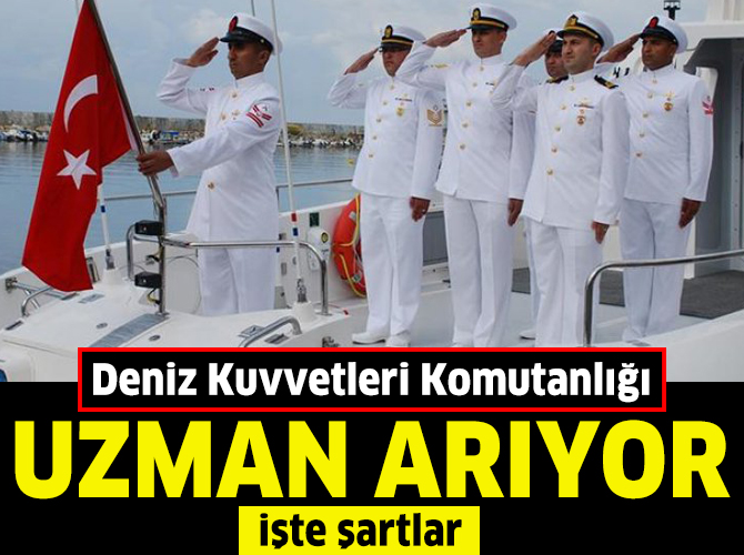 Deniz Kuvvetleri Komutanlığına Uzman Erbaş Adayı Teminine Ait Duyuru