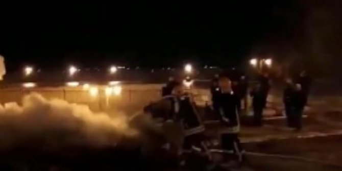Mescid-i Aksa'da korkutan yangın