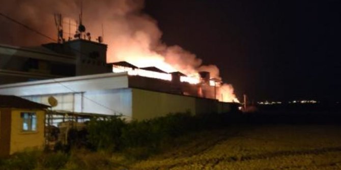 Denizli'de tekstil fabrikasında yangın