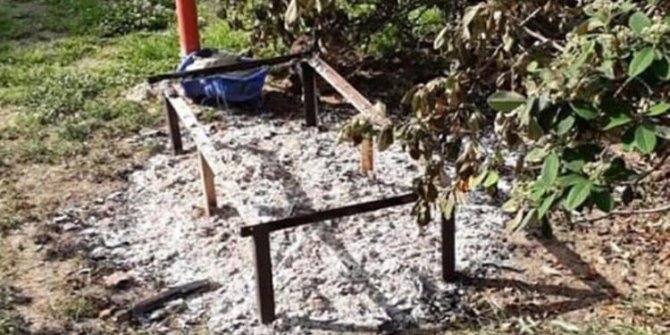 İzmir'de parkta vahşet: Diri diri yaktılar