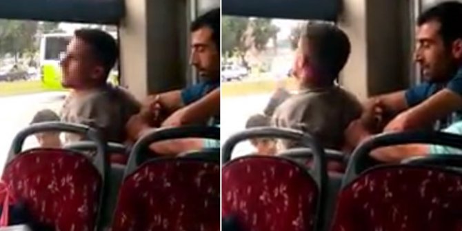 Otobüste taciz şüphelisini, yolcular yakaladı