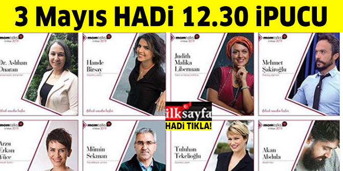 3 Mayıs HADİ ipucu sorusu: MomTalks'un sloganı nedir? 12.30 ipucu cevabı