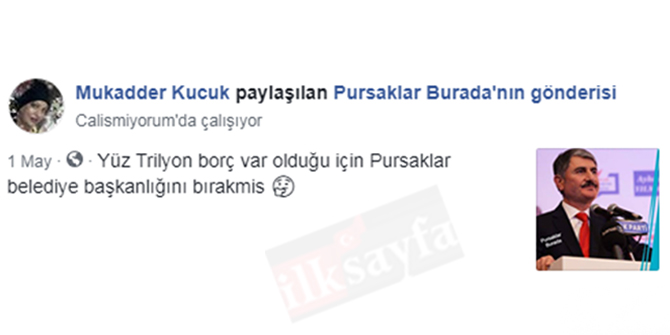 Pursaklar eski Belediye Başkanı Selçuk Çetin: Borç 60 milyon lira