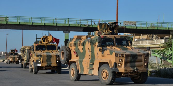 TSK konvoyundan, İdlib’de devriye