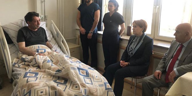 Akşener Gazeteci Demirağ’ı ziyaret etti