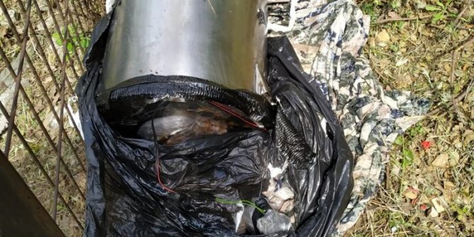 İstanbul Ümraniye'de ormanlık alanda bomba bulundu