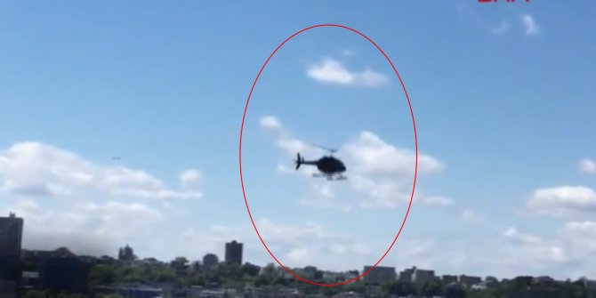 ABD'de helikopter nehre düştü