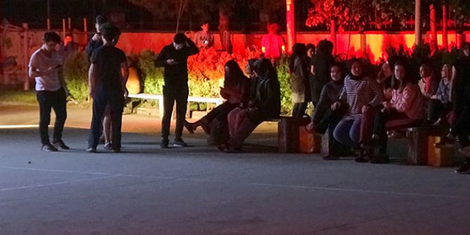 Okulda yangın paniği