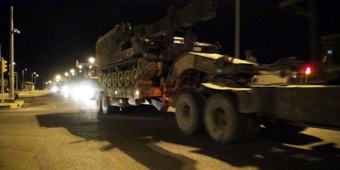 Suriye sınırına gece yarısı askeri sevkiyat
