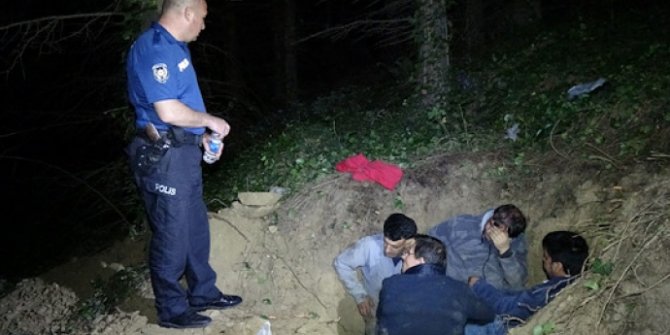Kaçak define ararken yakalandılar! Polis gelince ölü taklidi yaptılar