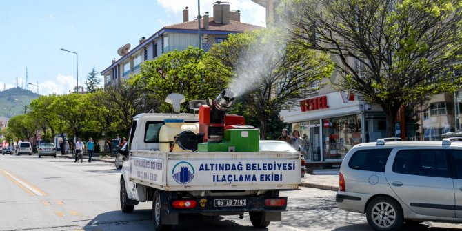 Altındağ'da her nokta ilaçlanıyor