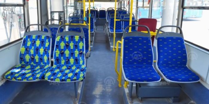 Başkentte otobüslerde 'öncelikli koltuklara' özel figür