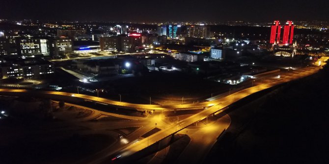 Bilkent Bulvarı ışıl ışıl