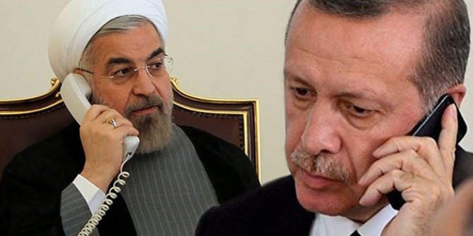 Cumhurbaşkanı Erdoğan, Ruhani’yle telefonda görüştü