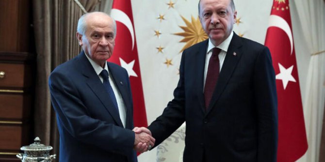Cumhurbaşkanı Erdoğan ile Bahçeli görüşmesi sona erdi