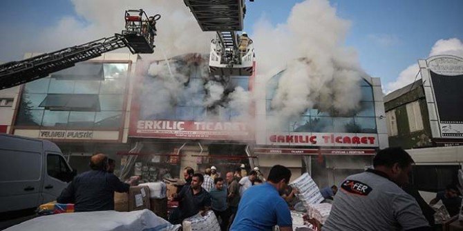 İSTOÇ'ta yangın çıktı