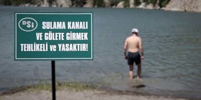 Bayburt’ta baraj, gölet yada su kanallarına girmek yasaklandı