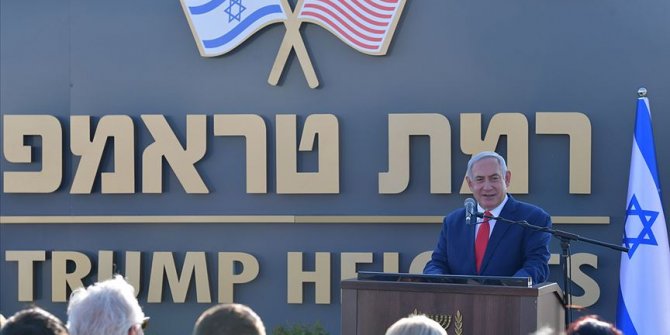 Golan'da 'Ramat Trump' adı verilen yerleşim biriminin temeli atıldı