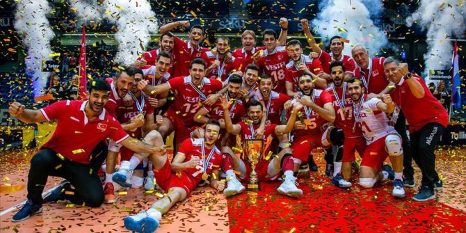 A Milli Erkek Voleybol Takımı şampiyon oldu