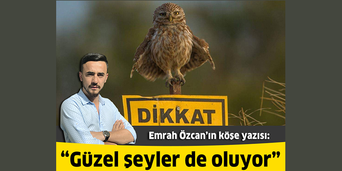 Güzel şeyler de oluyor