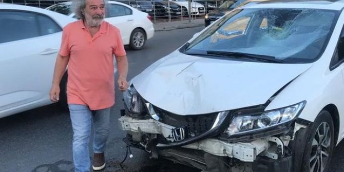 Ünlü oyuncu Bağdat Caddesi'nde motosikletliye çarptı