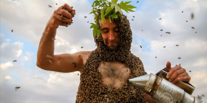 'Arı Adam'ın hedefi Guinness'e girmek