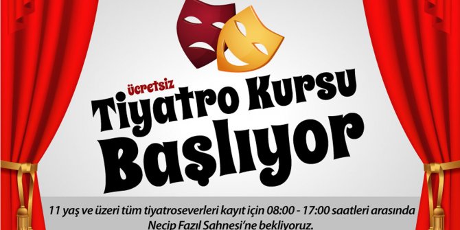 Keçiören’de Tiyatro Kursları Başlıyor