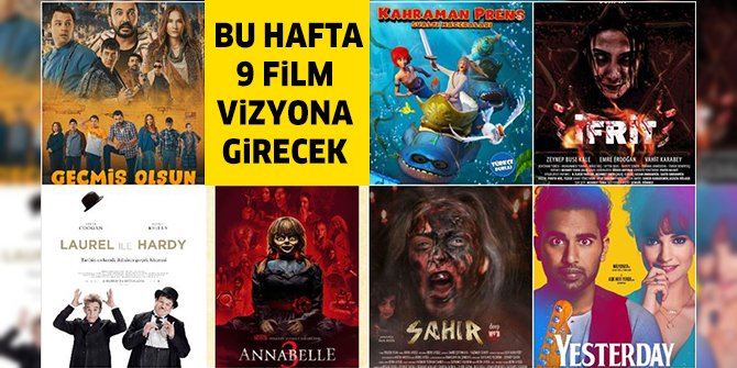 Türkiye'de bu hafta 9 film vizyona girecek