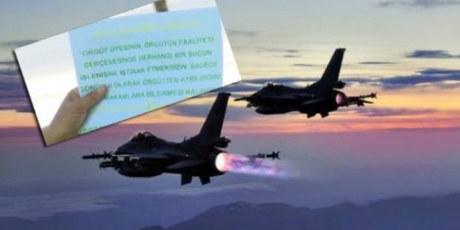 Hakurk'ta teröristlere havadan bildiri: Mehmetçik bu mesajı yolladı