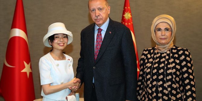 Cumhurbaşkanı Erdoğan, Altes Prenses Akiko ile görüştü