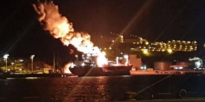LPG gemisinde patlama