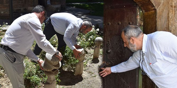 600 yıllık külliyede isyan ettiren görüntü