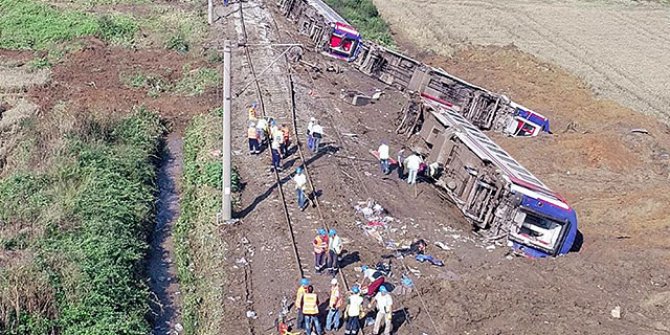 25 kişinin öldüğü Çorlu'daki tren kazısı ile ilgili flaş gelişme