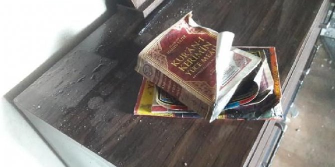 Kül olan odada bir tek Kuran-ı Kerim yanmadı
