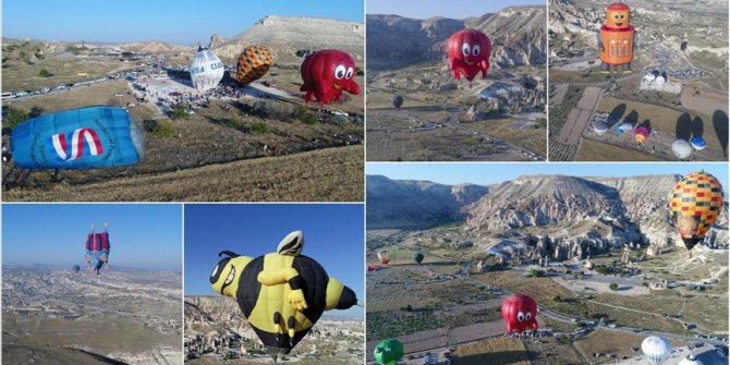 Uluslararası Kapadokya Balon Festivali'nden renkli görüntüler