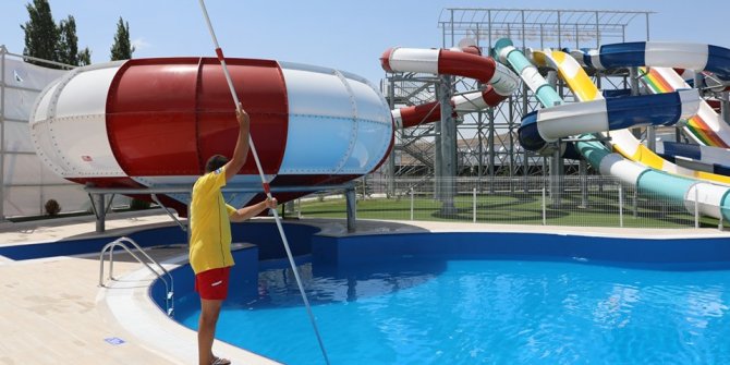 Polatlı Aqua Park’ta temizlik çalışmaları