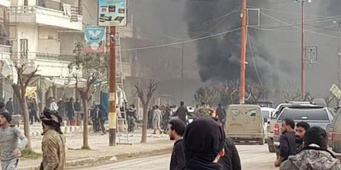 Afrin'de patlama: 4 kişi öldü, çok sayıda kişi yaralandı