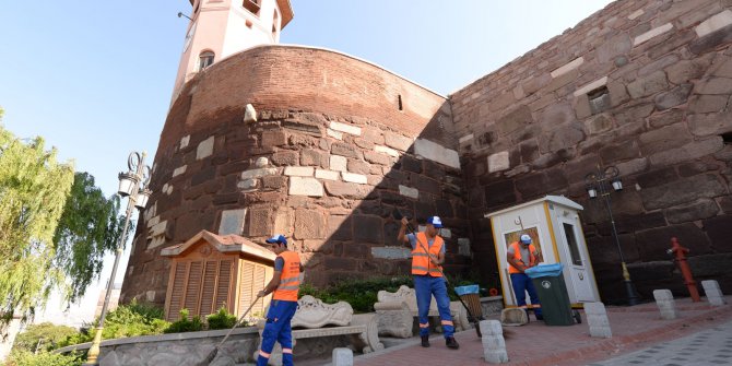 Ankara Kalesi'nde detaylı temizlik