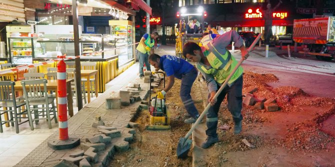 Ankara'nın kalbi Kızılay'da caddeler yenilendi