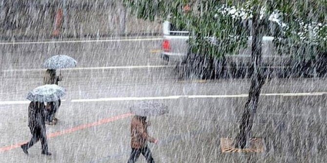 Meteorolojiden sağanak yağış uyarısı