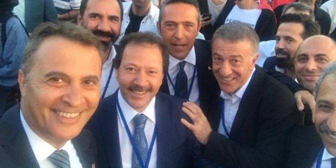 Başkanlardan güne damga vuran fotoğraf