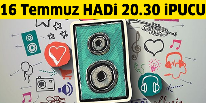 16 Temmuz HADİ 20.30 ipucu: 1992 yılında "Sakin Ol!" albümü ile çıkış yapan, 2016 yılında ise "Kırık Kalpler Albümü" isimli albümü yayınlanan sanatçı kim?