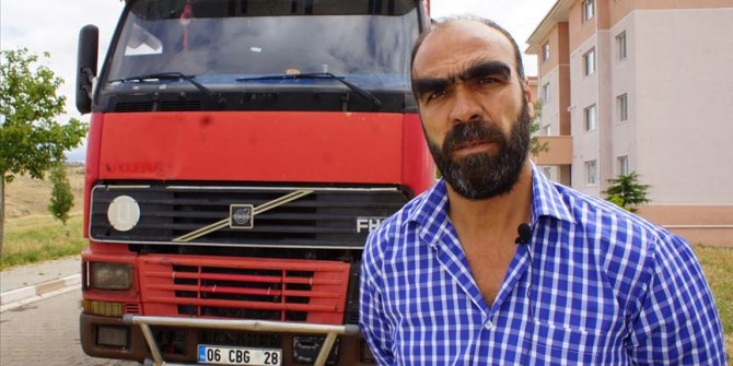 Motoruna yuva yapan kuşlar için tırını 45 gün çalıştırmadı