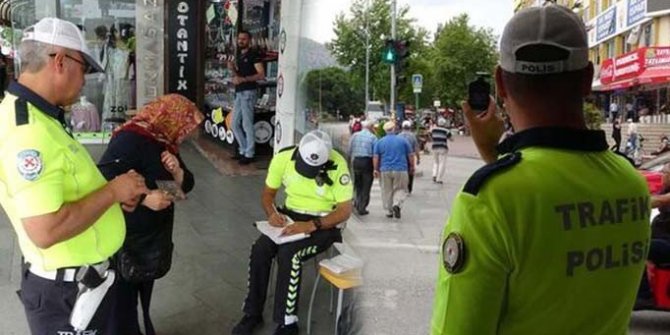 Yayalara ceza yağdı