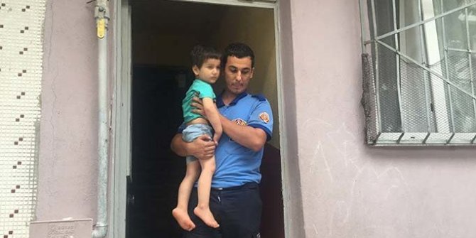 Çocuğu kurtarılan anneden polisleri şoke eden cevap!