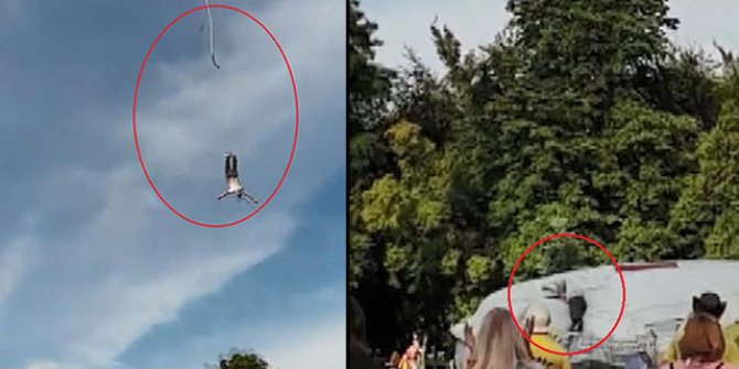 Bungee Jumping yaparken neredeyse ölüyordu