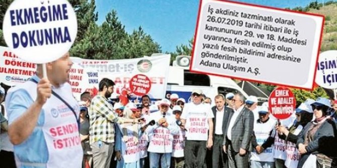 SMS'li işçi kıyımı: Gece yarısı gelen mesajla öğrendiler