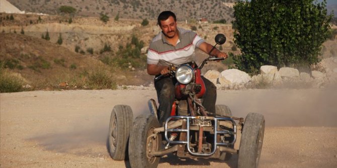 Baba yadigarı motosikletle hayalleri gerçeğe döndü