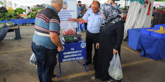 Altındağ pazarlarında terazi dönemi