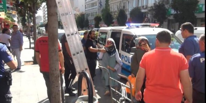 Sokak ortasında 'bu çocuk benim' kavgası